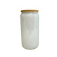 16oz "Life is like a Book" White Holographic Glass Cup