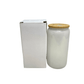16oz "Life is like a Book" White Holographic Glass Cup